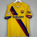 Shop 2019/20 BARCELONA AWAY SHIRT (L) NIKE, classic football shirts, vintage football shirts & retro soccer jerseys at Cult Kits