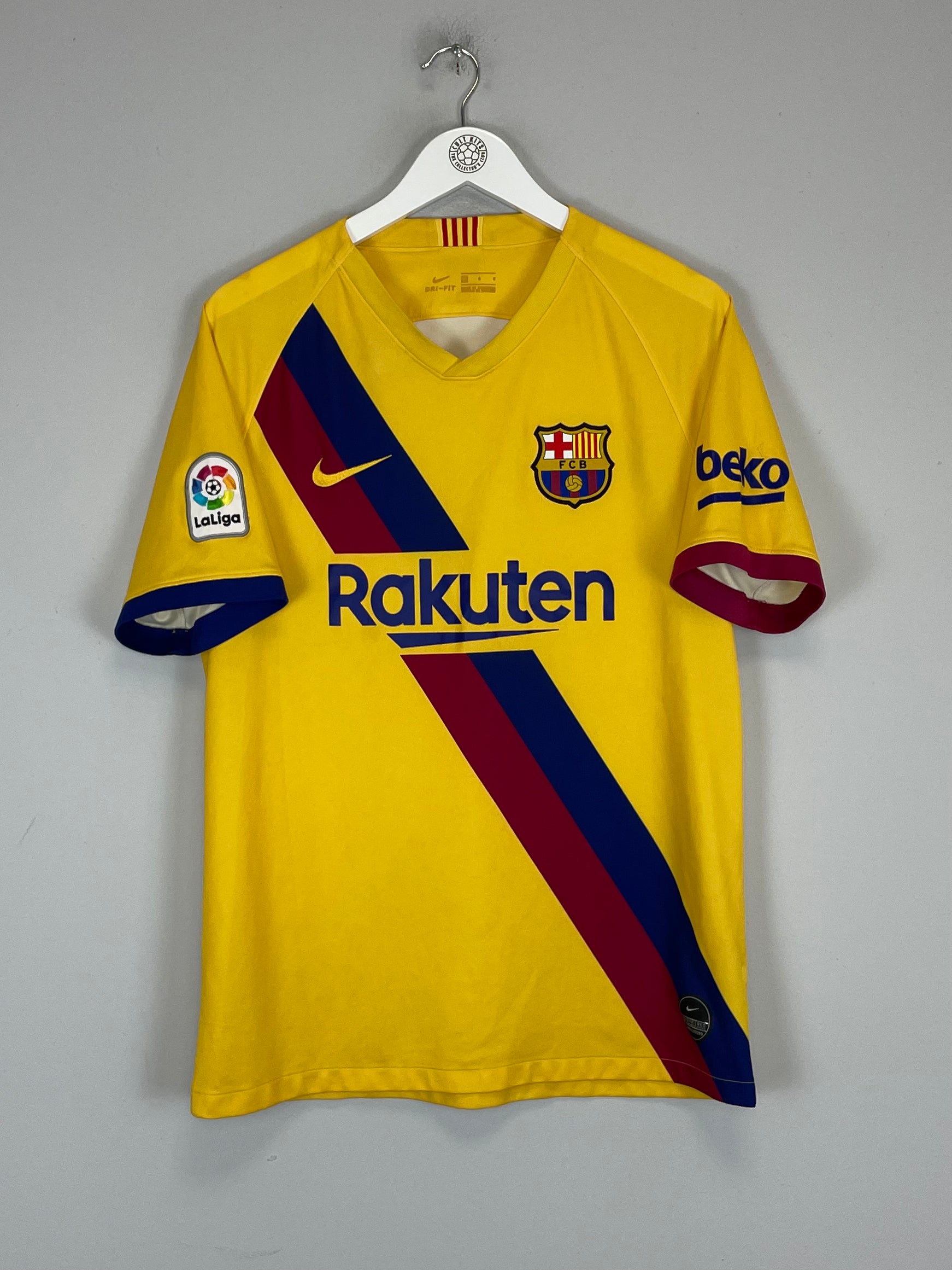 Shop 2019/20 BARCELONA AWAY SHIRT (L) NIKE, classic football shirts, vintage football shirts & retro soccer jerseys at Cult Kits