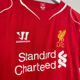 2014/15 LIVERPOOL STERLING #31 *SIGNED* HOME SHIRT (M) WARRIOR