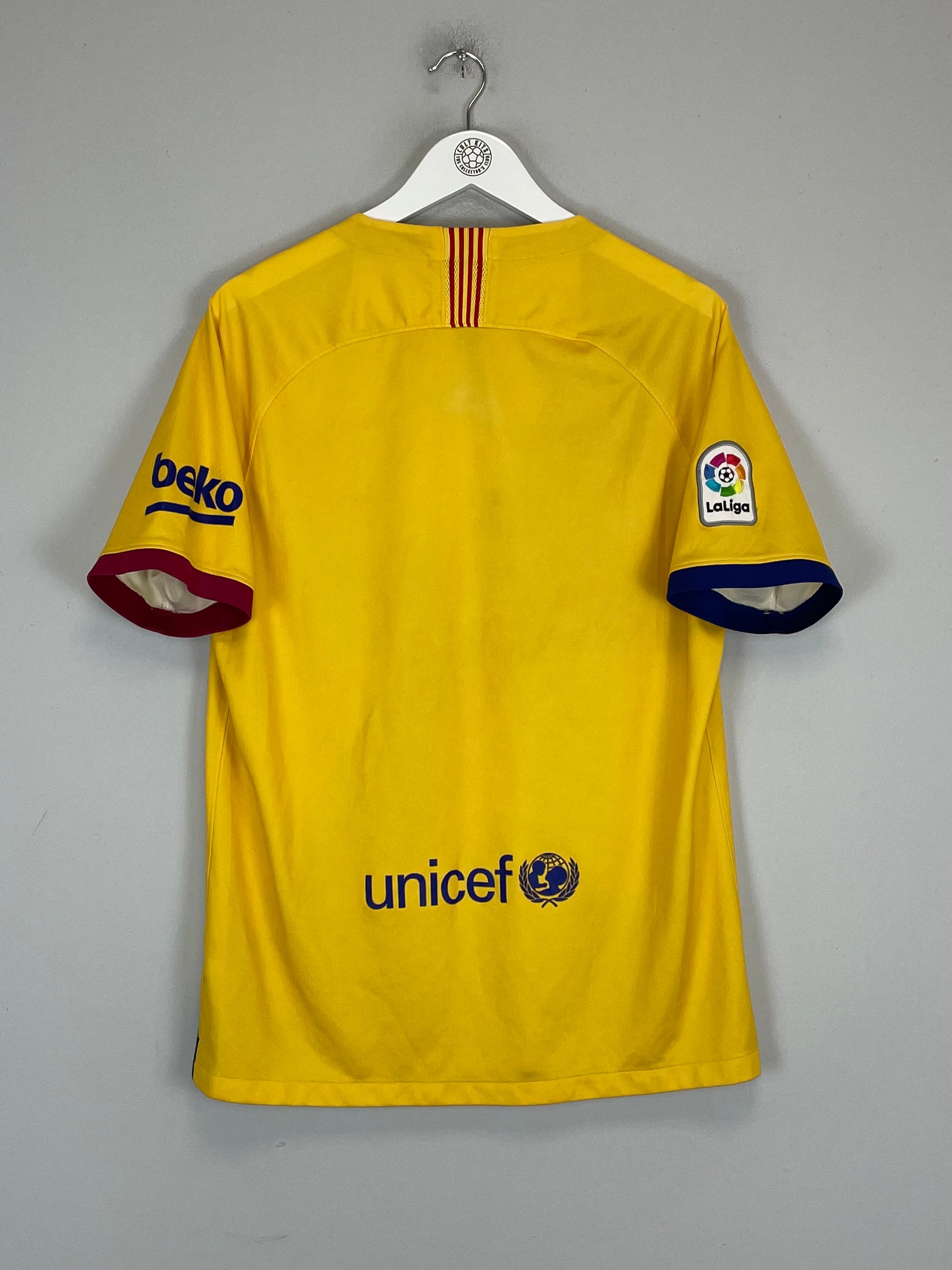 Shop 2019/20 BARCELONA AWAY SHIRT (L) NIKE, classic football shirts, vintage football shirts & retro soccer jerseys at Cult Kits