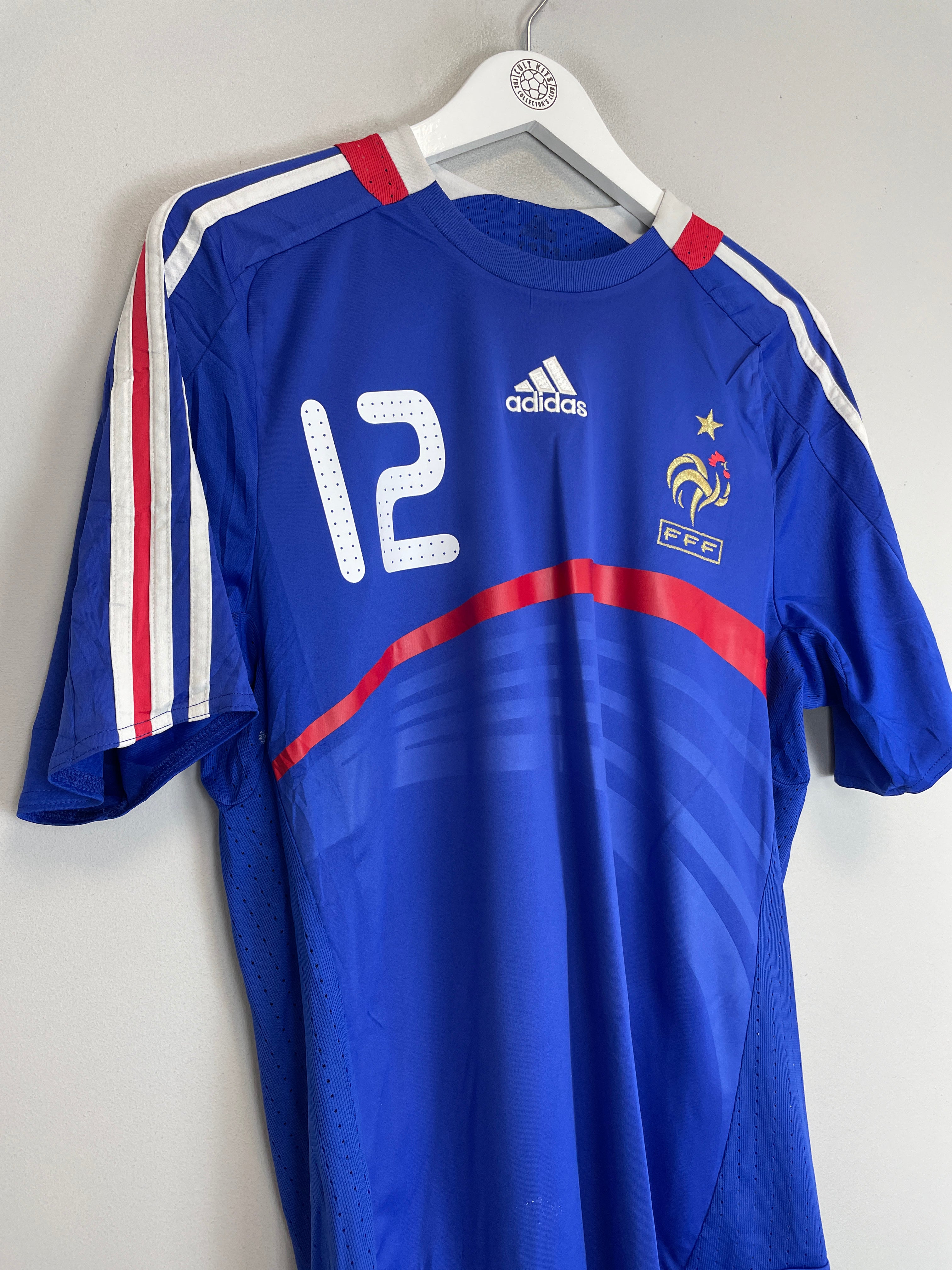 Shop 2007/08 FRANCE HENRY #12 HOME SHIRT (M) ADIDAS, classic football shirts, vintage football shirts & retro soccer jerseys at Cult Kits