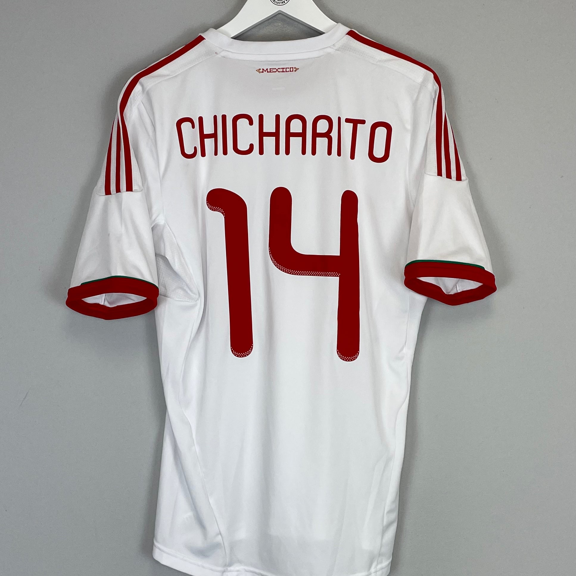 Shop 2013/14 MEXICO CHICHARITO #14 AWAY SHIRT (M) ADIDAS, classic football shirts, vintage football shirts & retro soccer jerseys at Cult Kits