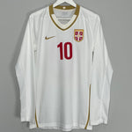 Shop 2009/10 SERBIA STANKOVIC #10 *PLAYER ISSUE* L/S AWAY SHIRT (L) NIKE, classic football shirts, vintage football shirts & retro soccer jerseys at Cult Kits