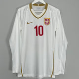 Shop 2009/10 SERBIA STANKOVIC #10 *PLAYER ISSUE* L/S AWAY SHIRT (L) NIKE, classic football shirts, vintage football shirts & retro soccer jerseys at Cult Kits