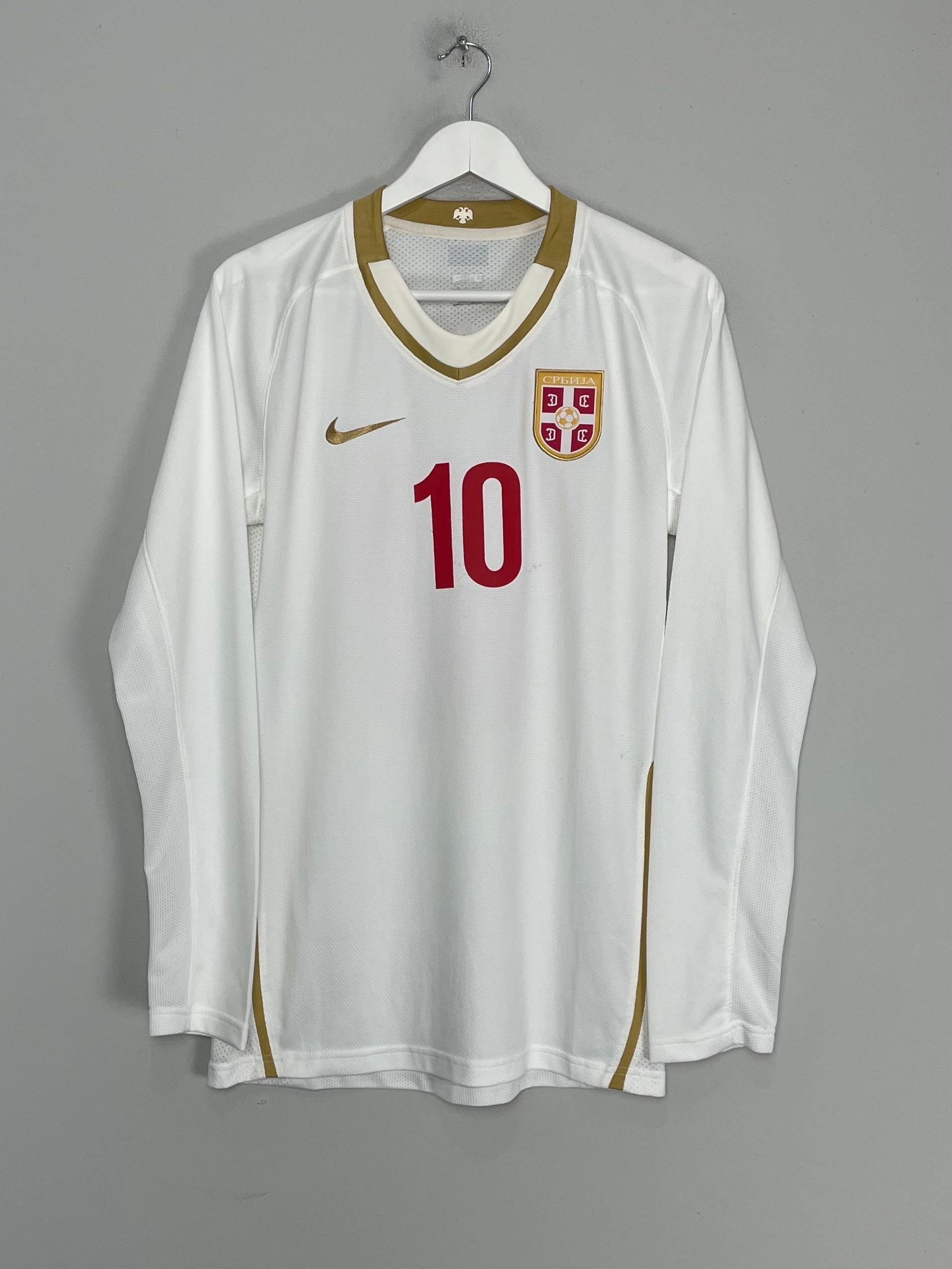 Shop 2009/10 SERBIA STANKOVIC #10 *PLAYER ISSUE* L/S AWAY SHIRT (L) NIKE, classic football shirts, vintage football shirts & retro soccer jerseys at Cult Kits