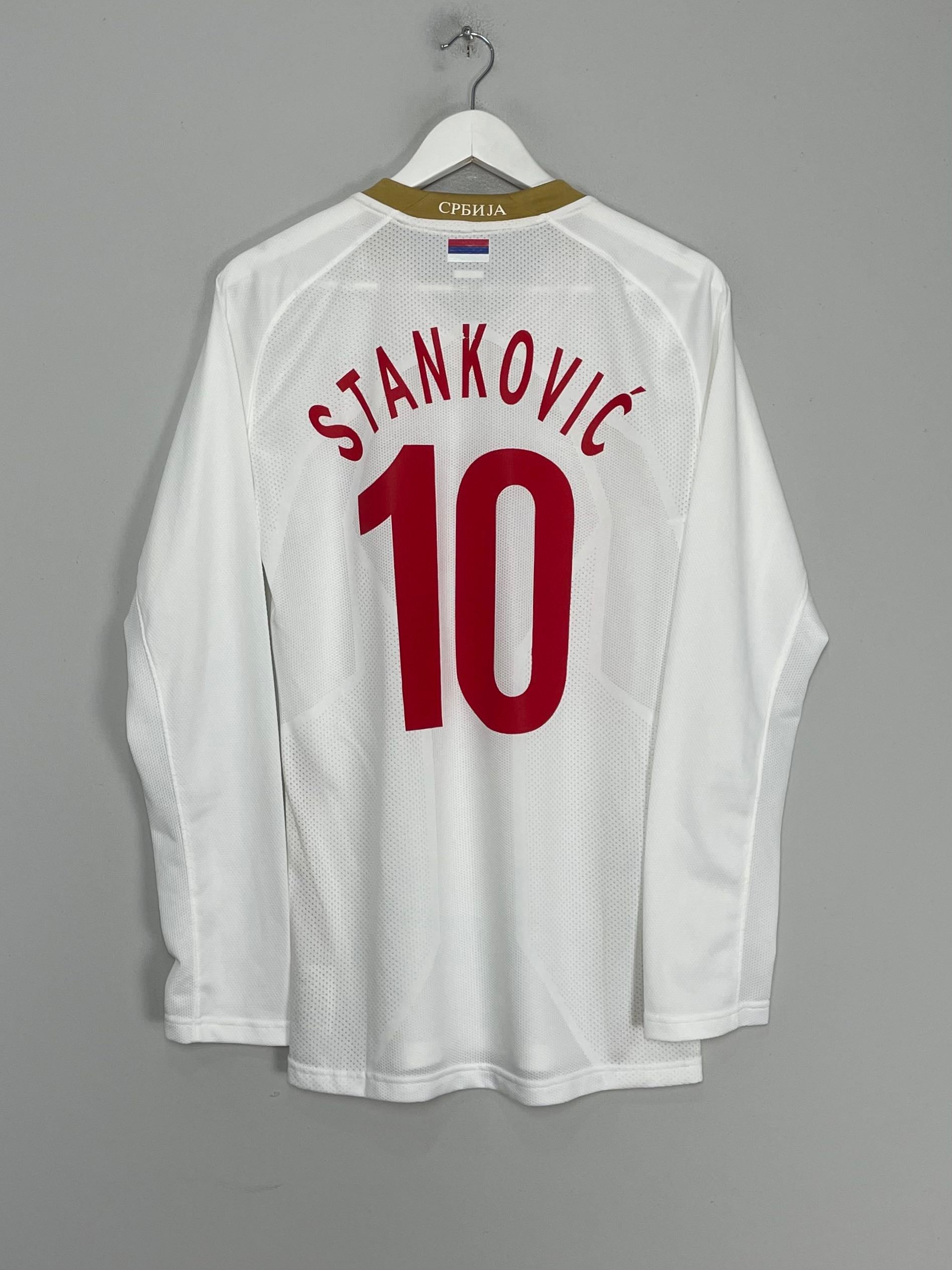 Shop 2009/10 SERBIA STANKOVIC #10 *PLAYER ISSUE* L/S AWAY SHIRT (L) NIKE, classic football shirts, vintage football shirts & retro soccer jerseys at Cult Kits
