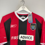 2003/04 MANCHESTER CITY DUNNE #22 *BNWT* AWAY SHIRT (M) REEBOK