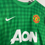 2012/13 MANCHESTER UNTED SCHMEICHEL #1 *SIGNED* BNWT GK SHIRT (XXL) NIKE
