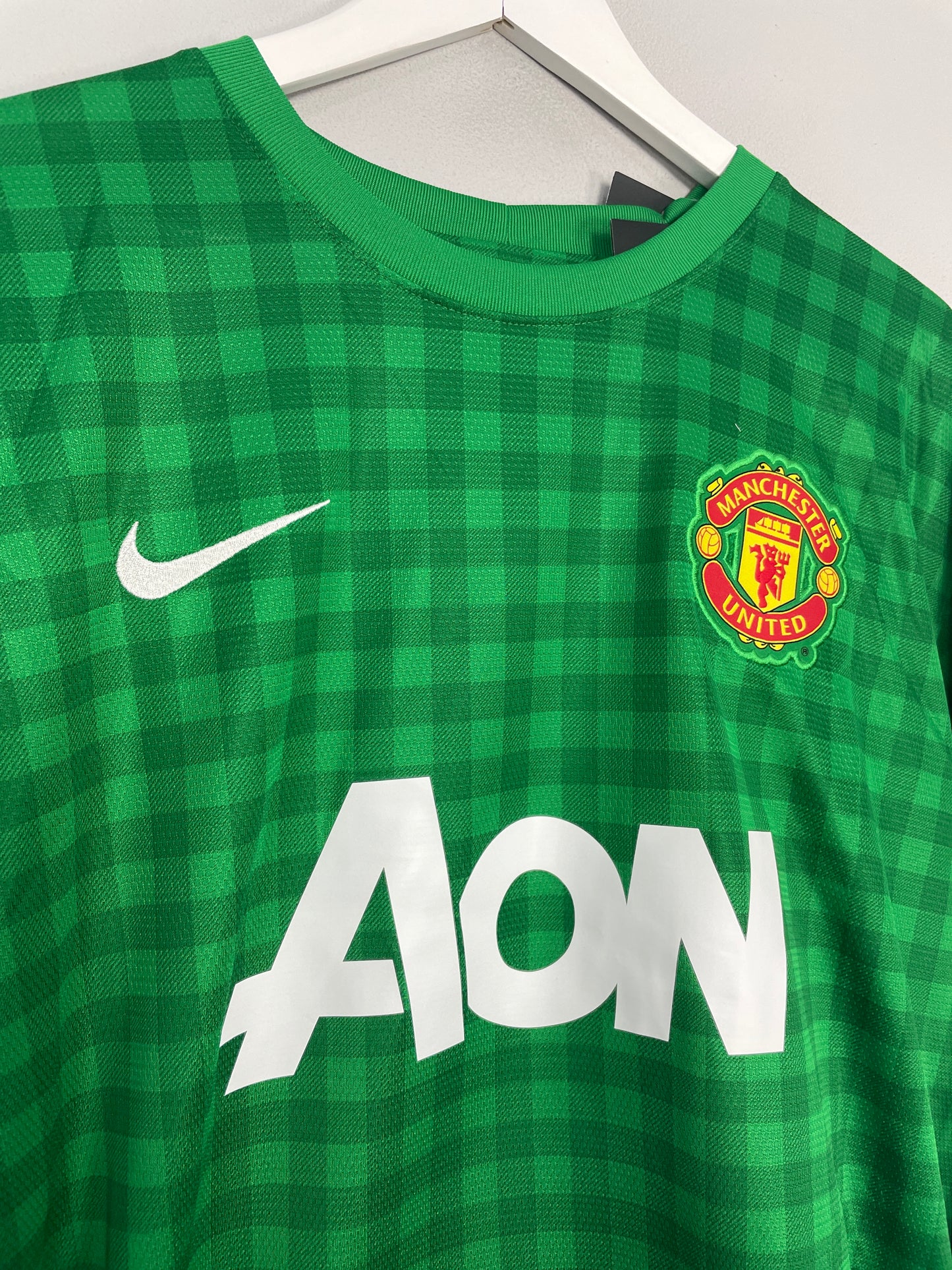 2012/13 MANCHESTER UNTED SCHMEICHEL #1 *SIGNED* BNWT GK SHIRT (XXL) NIKE