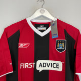 2003/04 MANCHESTER CITY REYNA #6 *BNWT* AWAY SHIRT (M) REEBOK