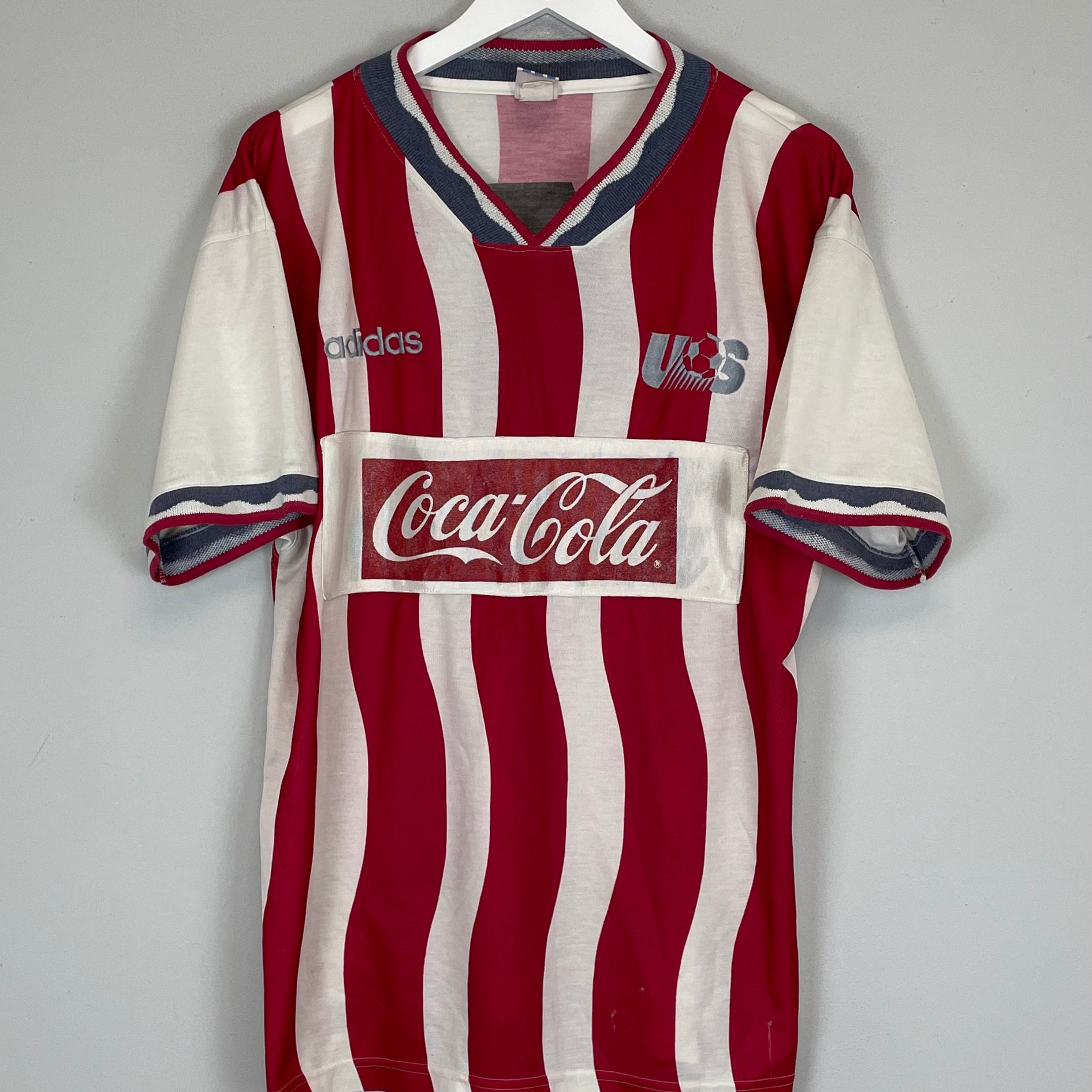 Shop 1994 USA #4 HOME SHIRT (L) ADIDAS, classic football shirts, vintage football shirts & retro soccer jerseys at Cult Kits