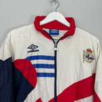 Shop 1993/94 DEPORTIVO LA CORUNA TRACK JACKET (XL) UMBRO, classic football shirts, vintage football shirts & retro soccer jerseys at Cult Kits