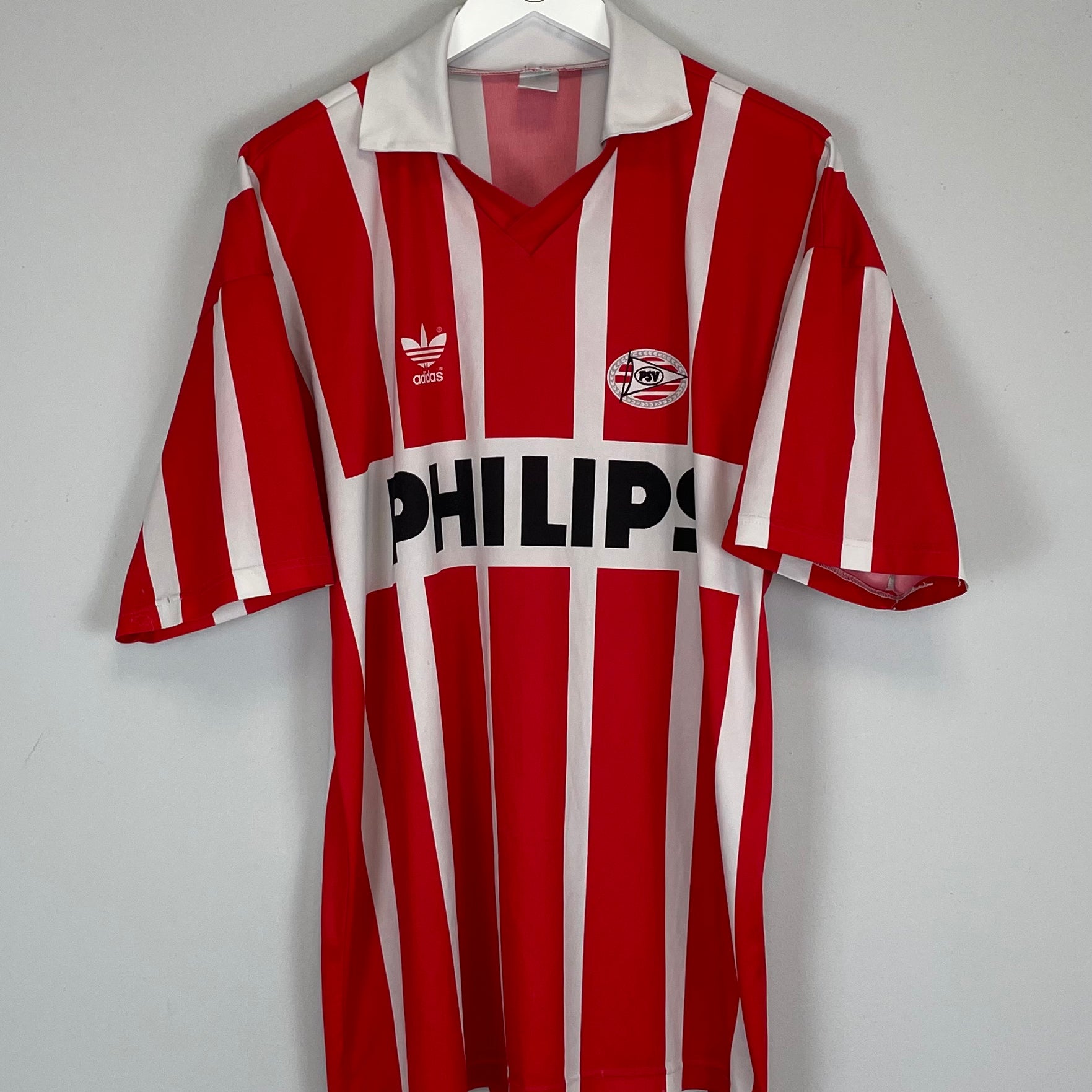 Shop 1990/92 PSV HOME SHIRT (L) ADIDAS, classic football shirts, vintage football shirts & retro soccer jerseys at Cult Kits