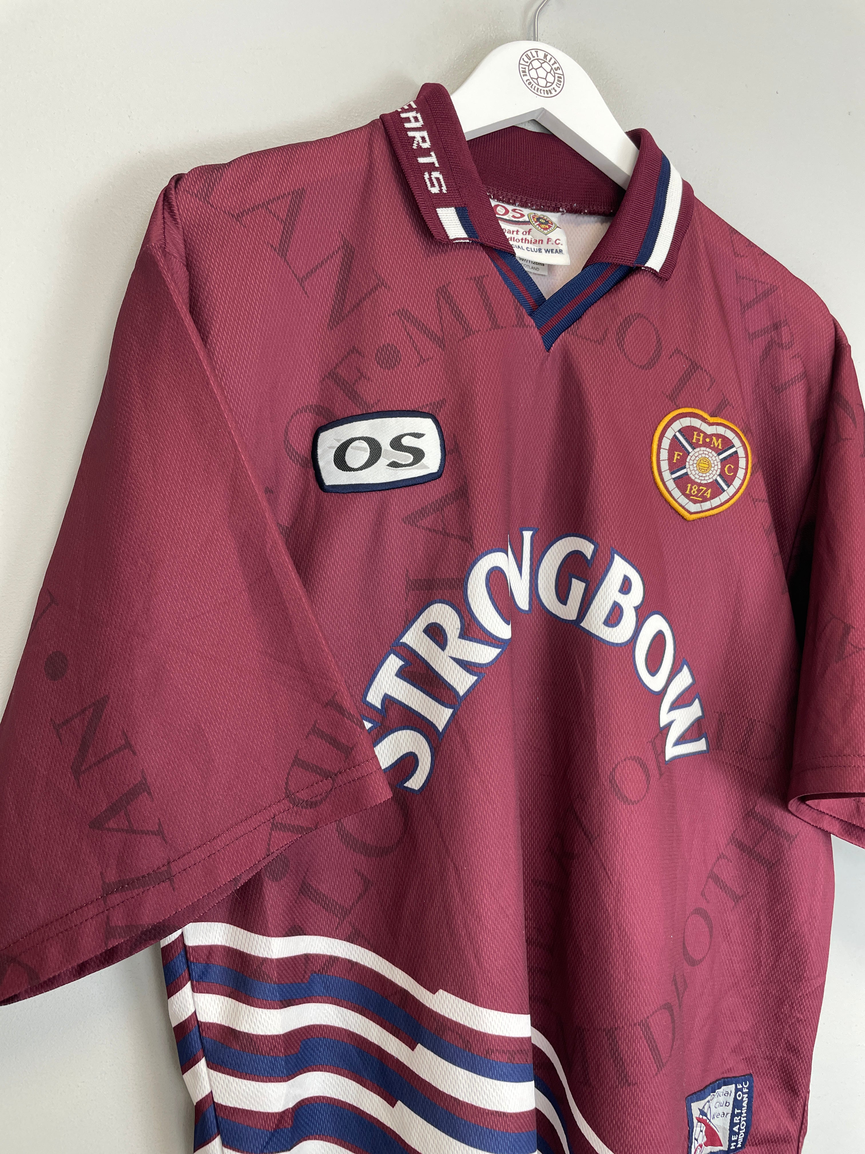 Shop 1998/99 HEARTS HOME SHIRT (L) OLYMPIC, classic football shirts, vintage football shirts & retro soccer jerseys at Cult Kits
