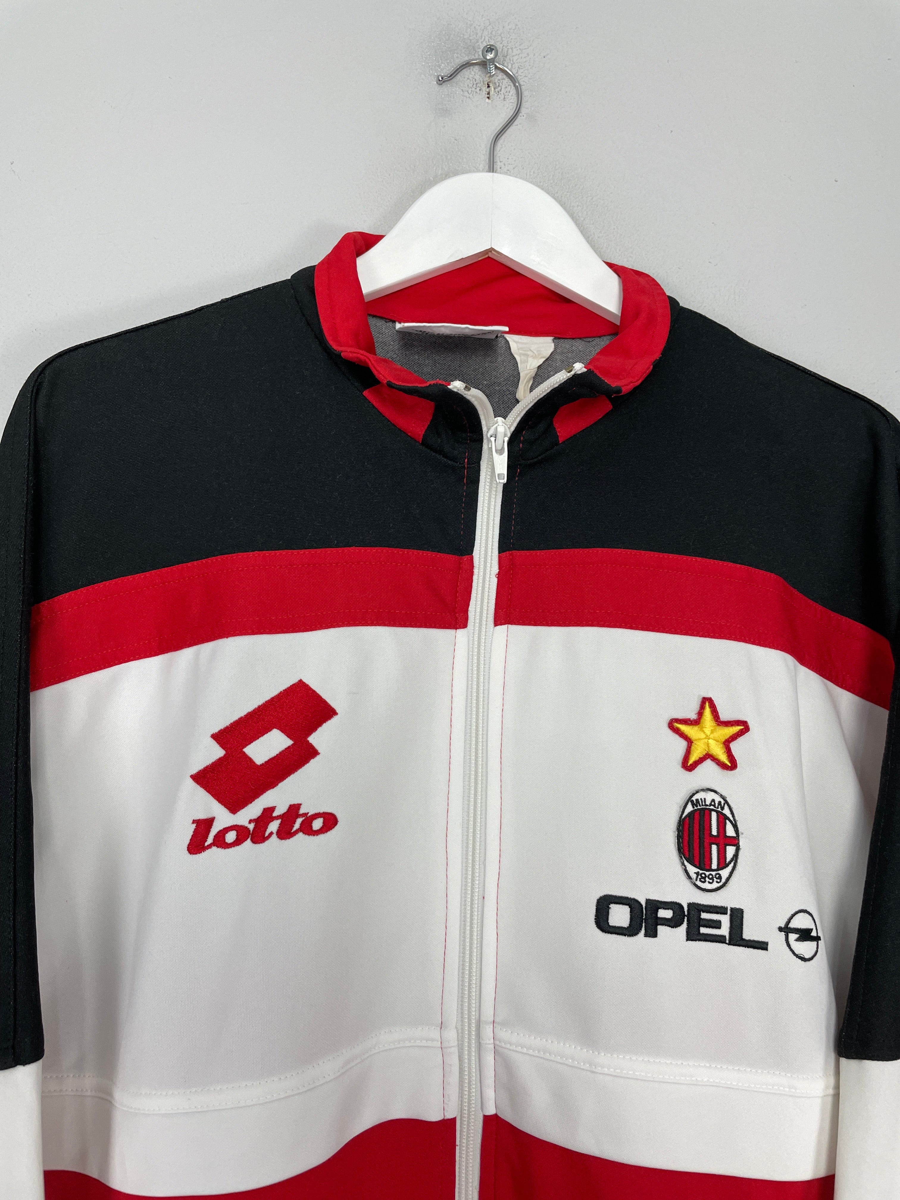 Shop 1995/96 AC MILAN TRACK JACKET (M) LOTTO, classic football shirts, vintage football shirts & retro soccer jerseys at Cult Kits