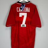 Shop 1994/95 MANCHESTER UNITED CANTONA #7 *BNWT* HOME SHIRT (XL) UMBRO, classic football shirts, vintage football shirts & retro soccer jerseys at Cult Kits