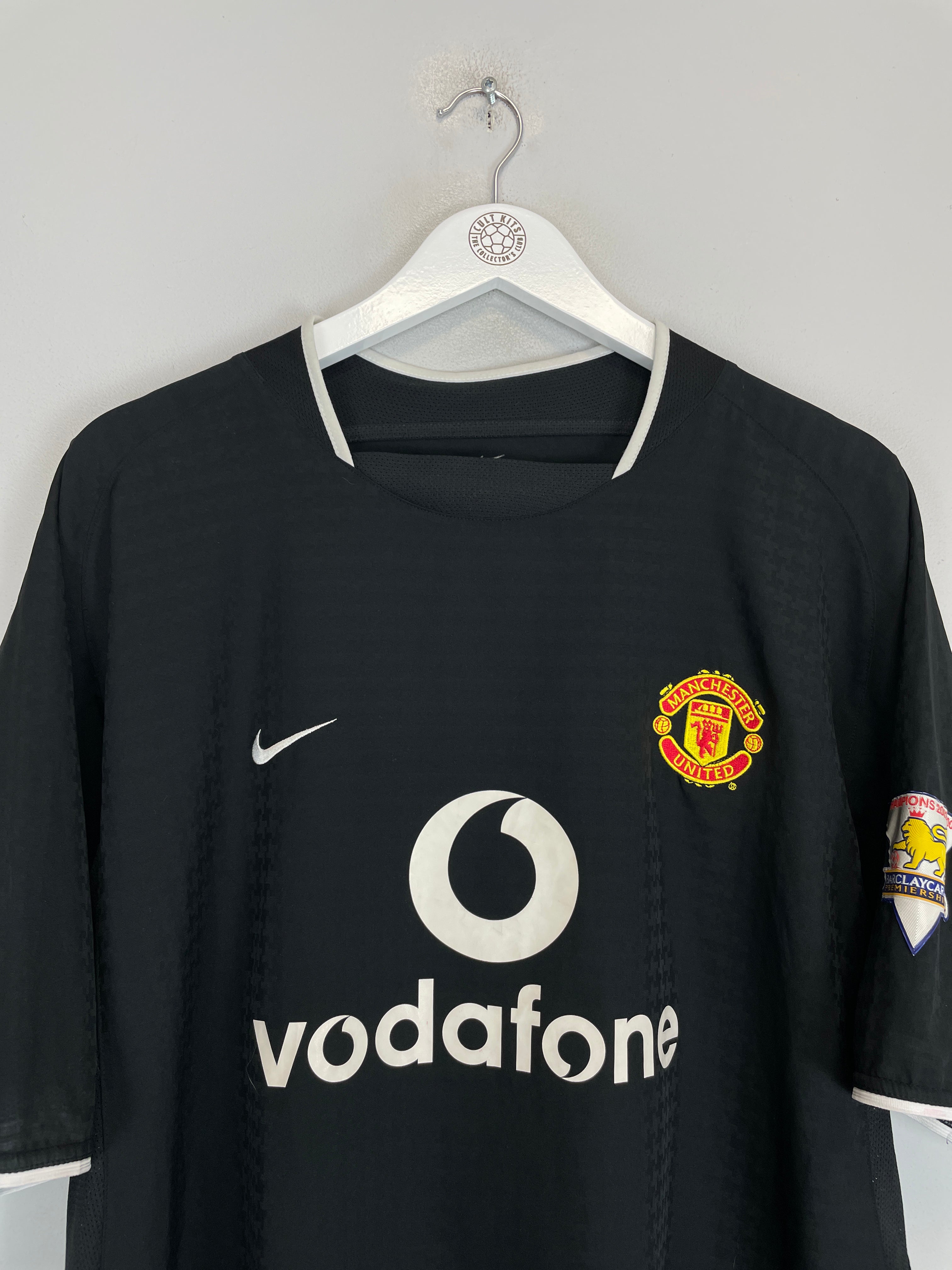 Shop 2003/05 MANCHESTER UNITED V.NISTELROOY #10 AWAY SHIRT (XL) NIKE, classic football shirts, vintage football shirts & retro soccer jerseys at Cult Kits