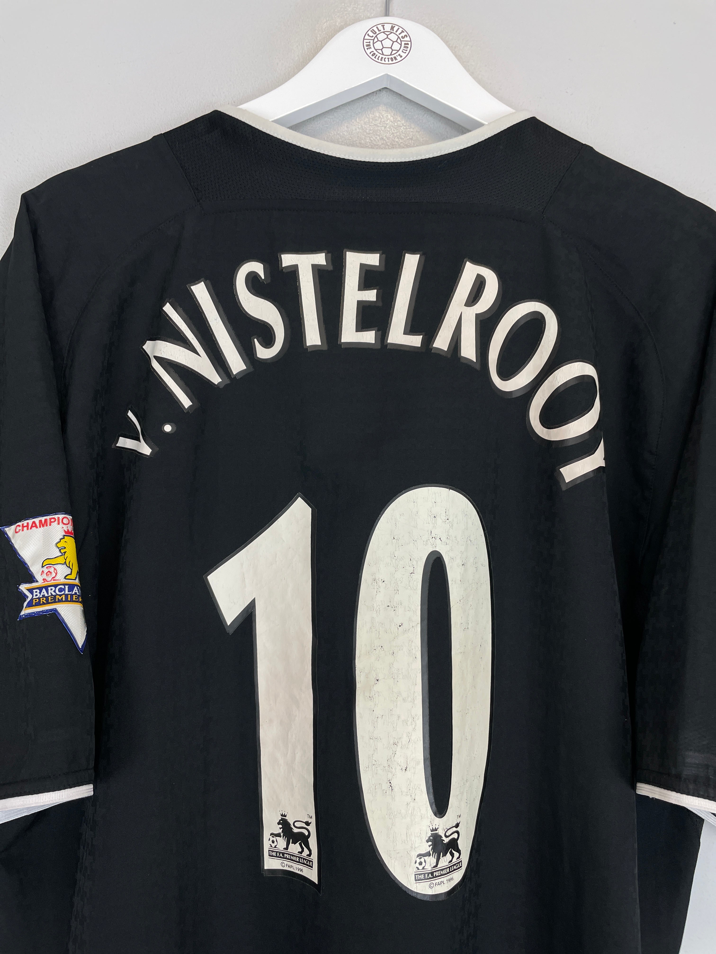 Shop 2003/05 MANCHESTER UNITED V.NISTELROOY #10 AWAY SHIRT (XL) NIKE, classic football shirts, vintage football shirts & retro soccer jerseys at Cult Kits