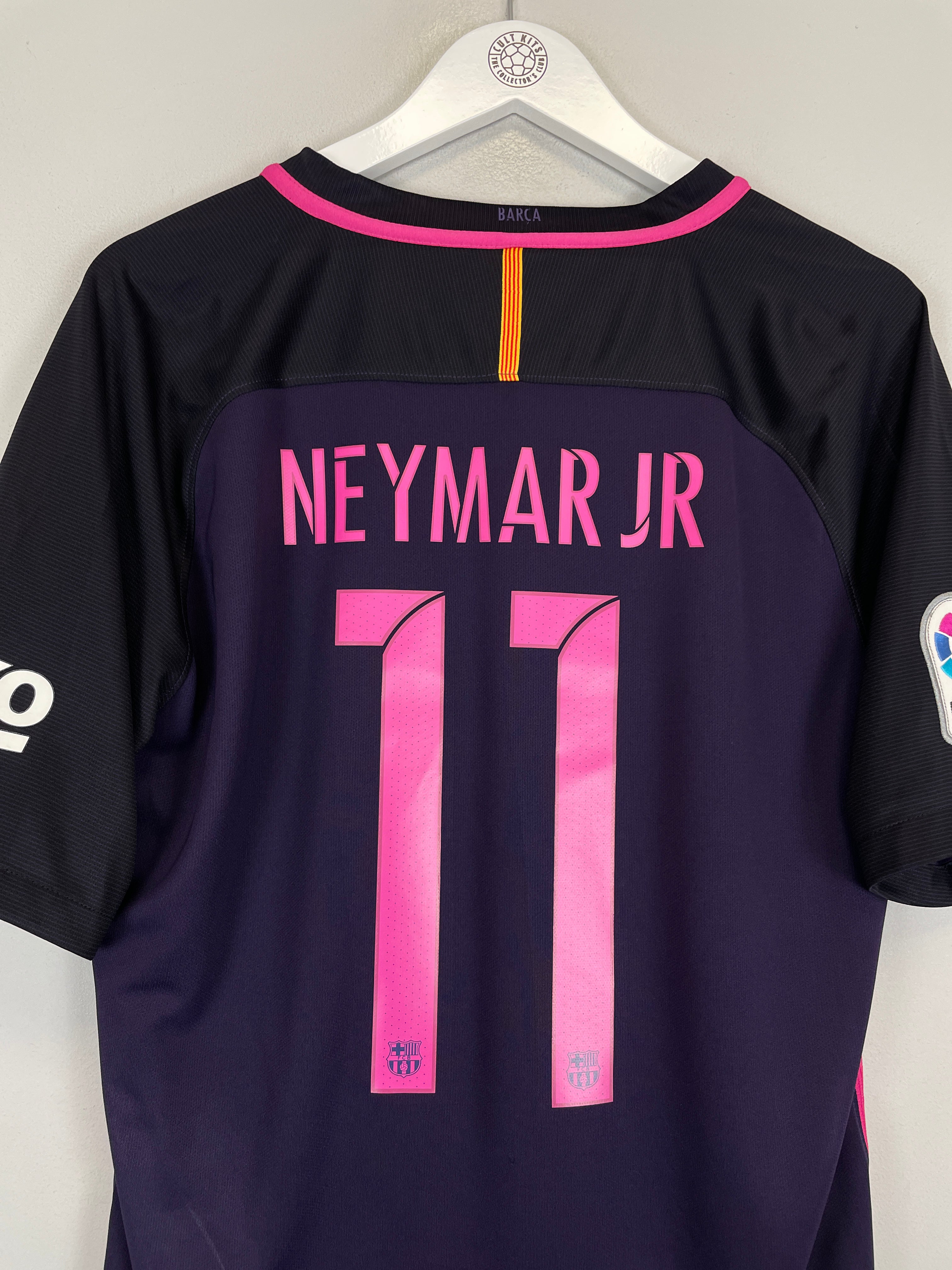 Shop 2016/17 BARCELONA NEYMAR JR #11 AWAY SHIRT (L) NIKE, classic football shirts, vintage football shirts & retro soccer jerseys at Cult Kits