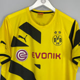 Shop 2014/15 DORTMUND REUS #11 HOME SHIRT (L) PUMA, classic football shirts, vintage football shirts & retro soccer jerseys at Cult Kits