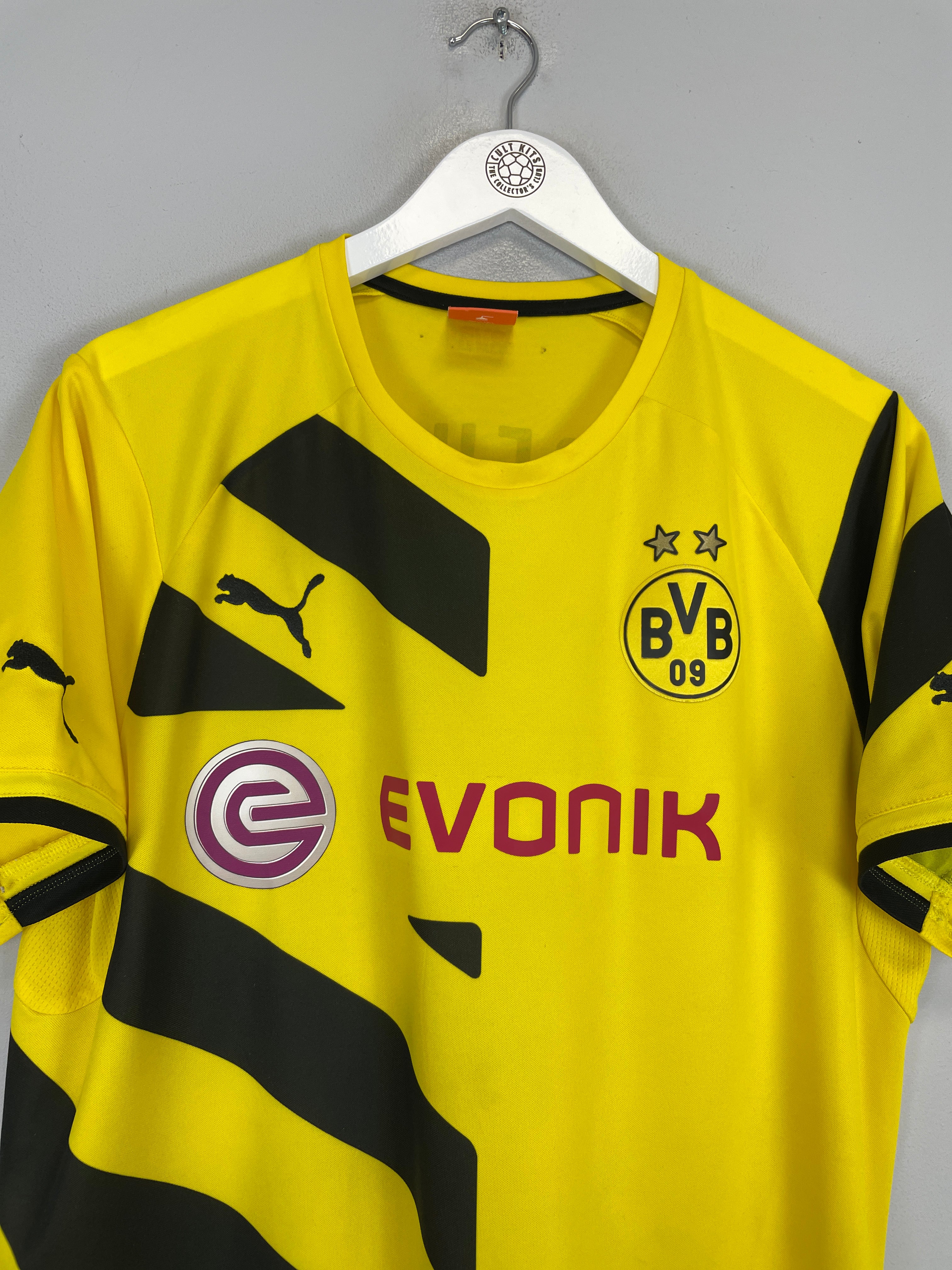 Shop 2014/15 DORTMUND REUS #11 HOME SHIRT (L) PUMA, classic football shirts, vintage football shirts & retro soccer jerseys at Cult Kits