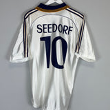 1998/99 REAL MADRID SEEDORF #10 HOME SHIRT (M) ADIDAS
