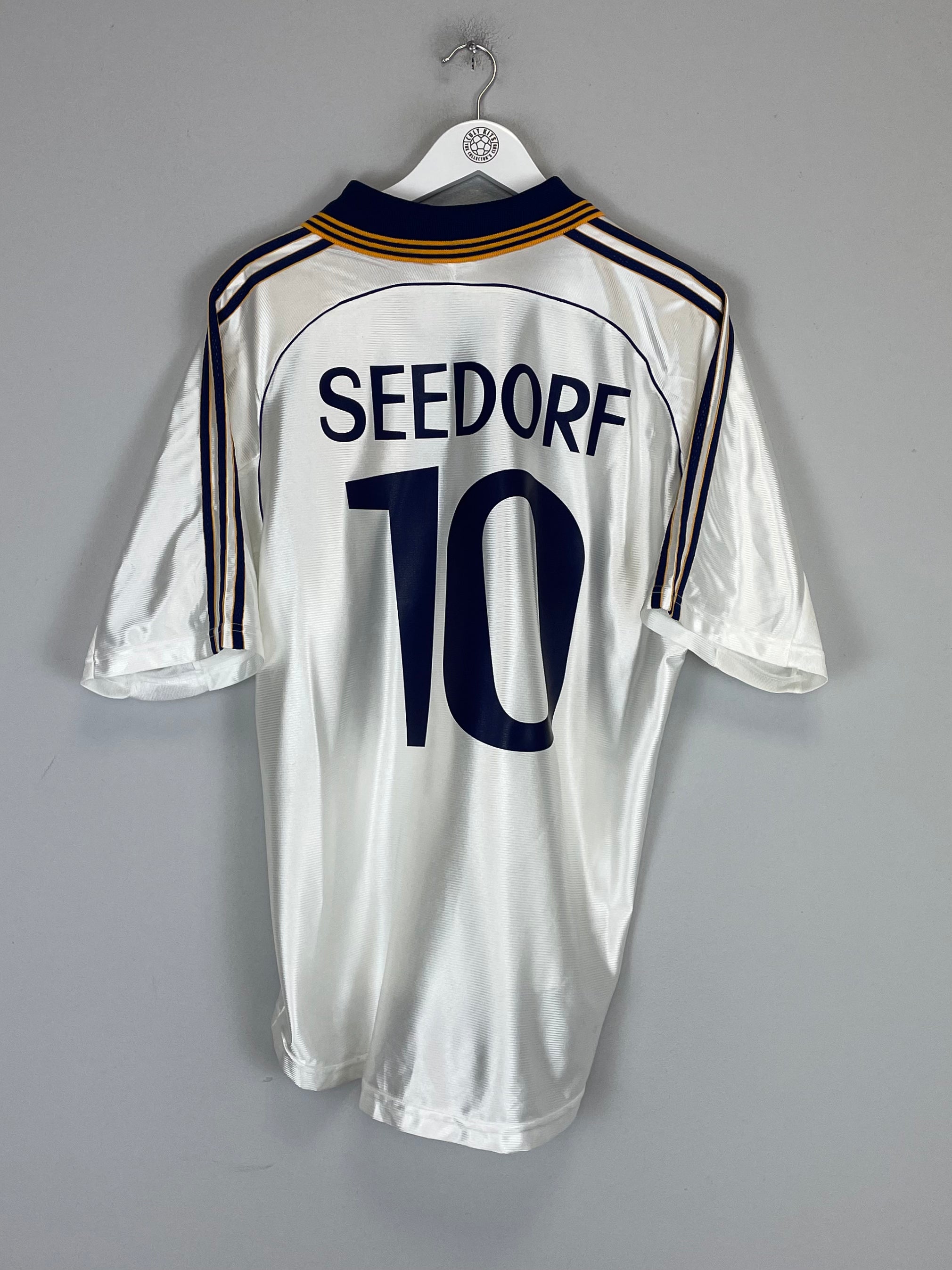Shop 1998/99 REAL MADRID SEEDORF #10 HOME SHIRT (M) ADIDAS, classic football shirts, vintage football shirts & retro soccer jerseys at Cult Kits