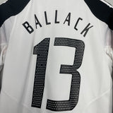 2004/05 GERMANY BALLACK #13 *PLAYER ISSUE* L/S HOME SHIRT (M) ADIDAS