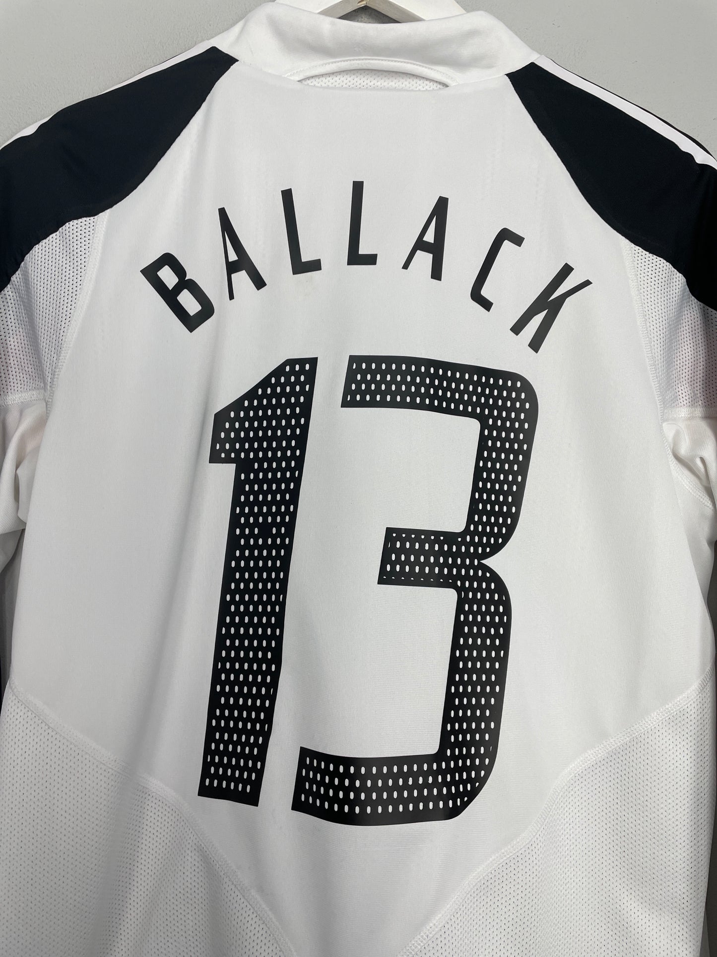 2004/05 GERMANY BALLACK #13 *PLAYER ISSUE* L/S HOME SHIRT (M) ADIDAS