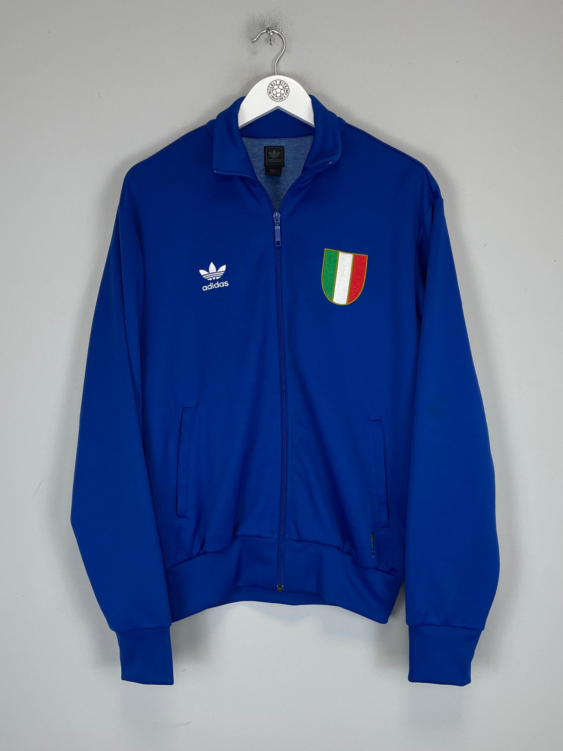 Shop 2006 ITALY ADIDAS ORIGINALS TRACK JACKET (M), classic football shirts, vintage football shirts & retro soccer jerseys at Cult Kits