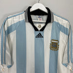 Shop 1998/99 ARGENTINA HOME SHIRT (L) ADIDAS, classic football shirts, vintage football shirts & retro soccer jerseys at Cult Kits