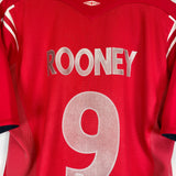2004/06 ENGLAND ROONEY #9 AWAY SHIRT (M) UMBRO