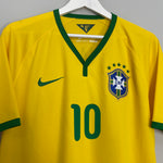 Shop 2014/16 BRAZIL NEYMAR JR #10 HOME SHIRT (L) NIKE, classic football shirts, vintage football shirts & retro soccer jerseys at Cult Kits