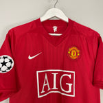 Shop 2007/09 MANCHESTER UNITED RONALDO #7 C/L HOME SHIRT (L) NIKE, classic football shirts, vintage football shirts & retro soccer jerseys at Cult Kits