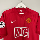 Shop 2007/09 MANCHESTER UNITED RONALDO #7 C/L HOME SHIRT (L) NIKE, classic football shirts, vintage football shirts & retro soccer jerseys at Cult Kits