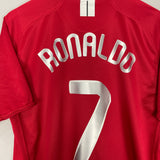 Shop 2007/09 MANCHESTER UNITED RONALDO #7 C/L HOME SHIRT (L) NIKE, classic football shirts, vintage football shirts & retro soccer jerseys at Cult Kits