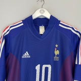 2002/04 FRANCE ZIDANE #10 HOME SHIRT (M) ADIDAS