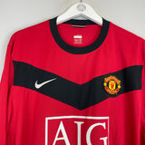 2009/10 MANCHESTER UNITED ROONEY #10 L/S HOME SHIRT (XL) NIKE