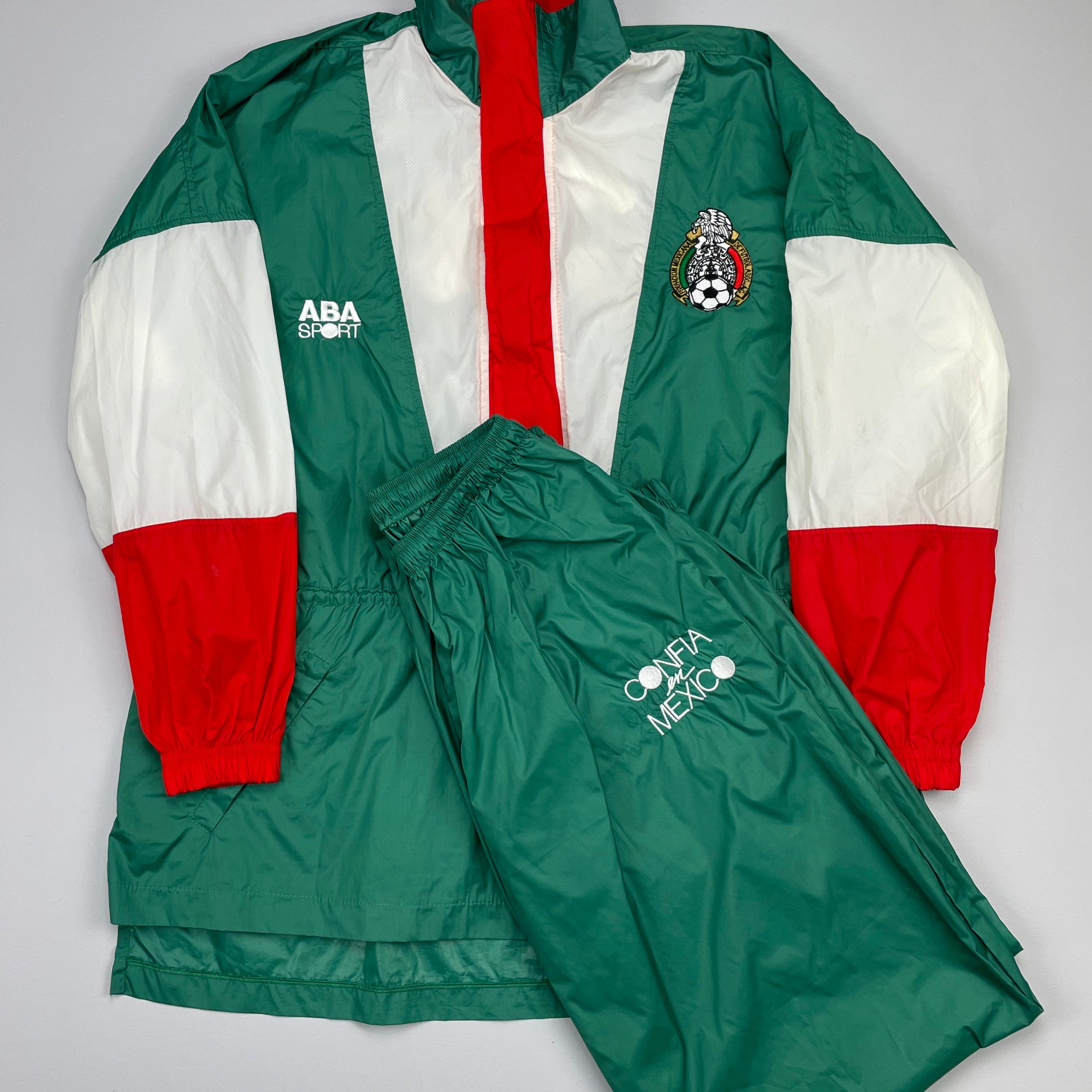 Shop 1997/98 MEXICO FULL TRACKSUIT (XL) ABA SPORT, classic football shirts, vintage football shirts & retro soccer jerseys at Cult Kits