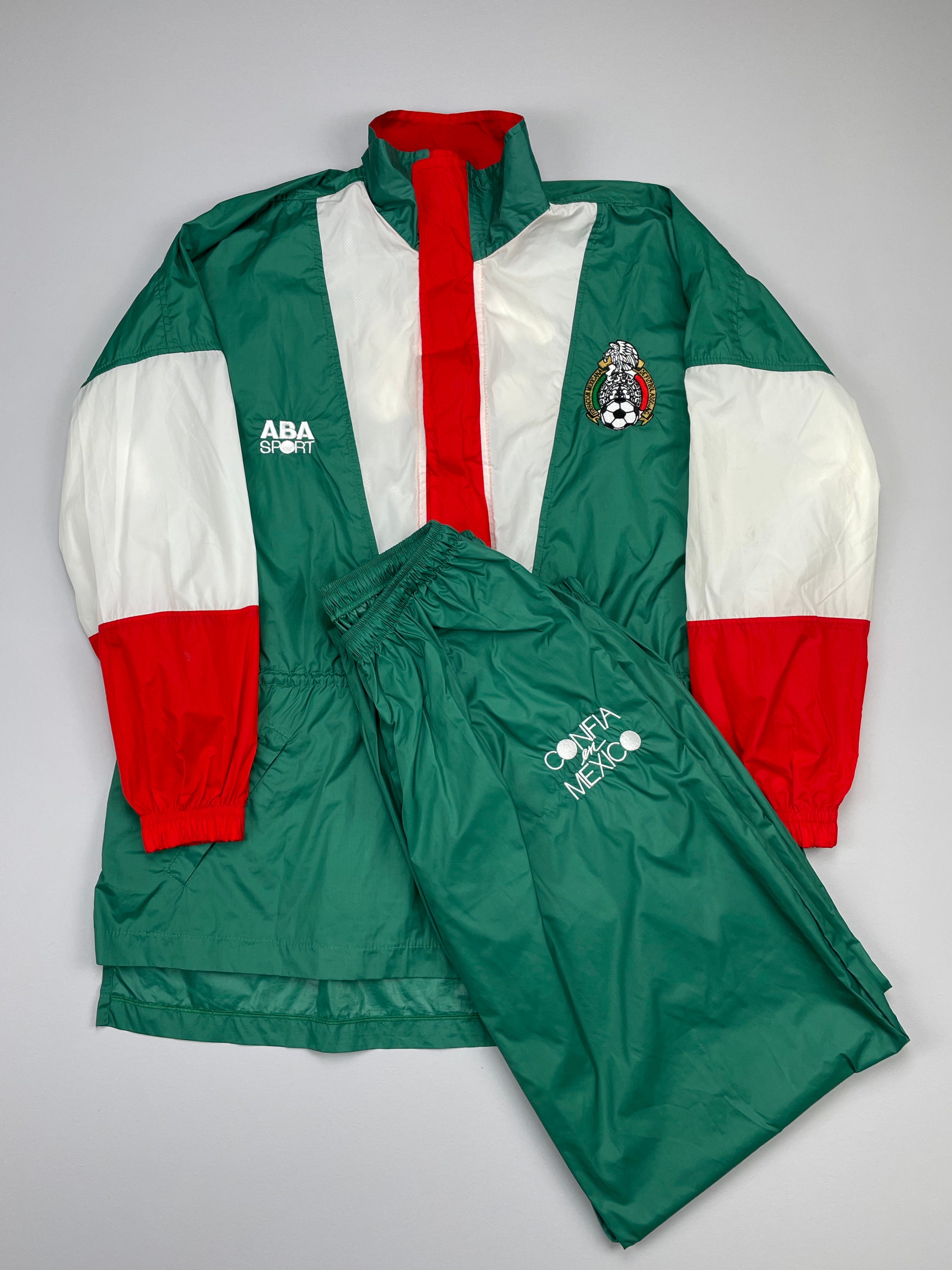 Shop 1997/98 MEXICO FULL TRACKSUIT (XL) ABA SPORT, classic football shirts, vintage football shirts & retro soccer jerseys at Cult Kits