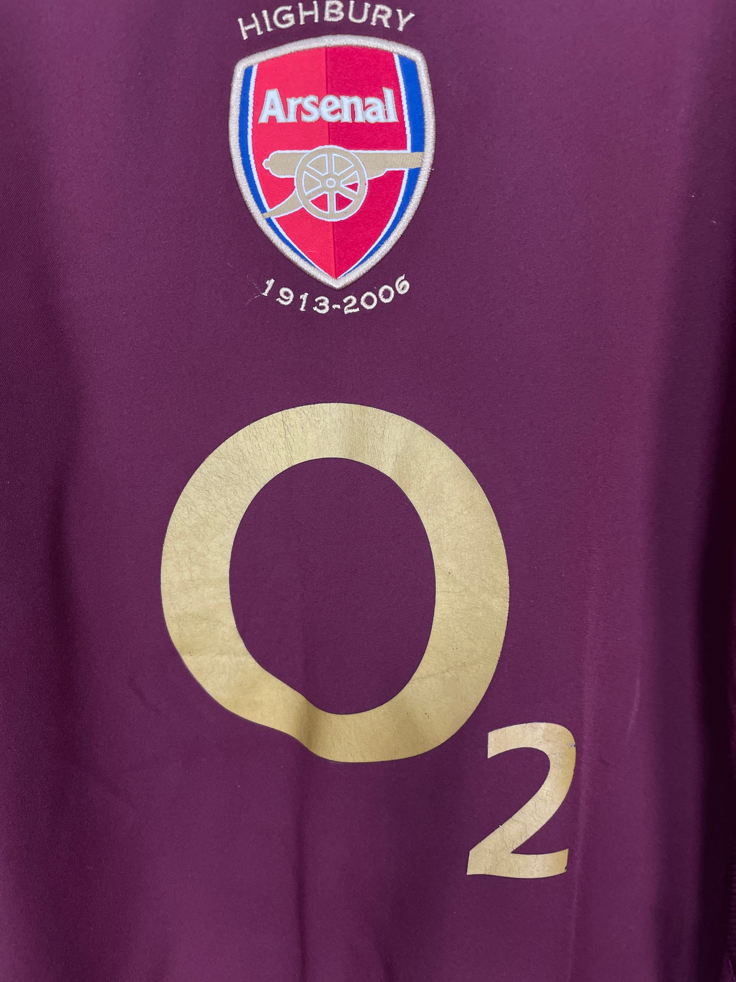 Shop 2005/06 ARSENAL HENRY #14 HOME SHIRT (M) NIKE, classic football shirts, vintage football shirts & retro soccer jerseys at Cult Kits