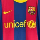 Shop 2010/11 BARCELONA MESSI #10 HOME SHIRT (M) NIKE, classic football shirts, vintage football shirts & retro soccer jerseys at Cult Kits