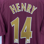Shop 2005/06 ARSENAL HENRY #14 HOME SHIRT (M) NIKE, classic football shirts, vintage football shirts & retro soccer jerseys at Cult Kits