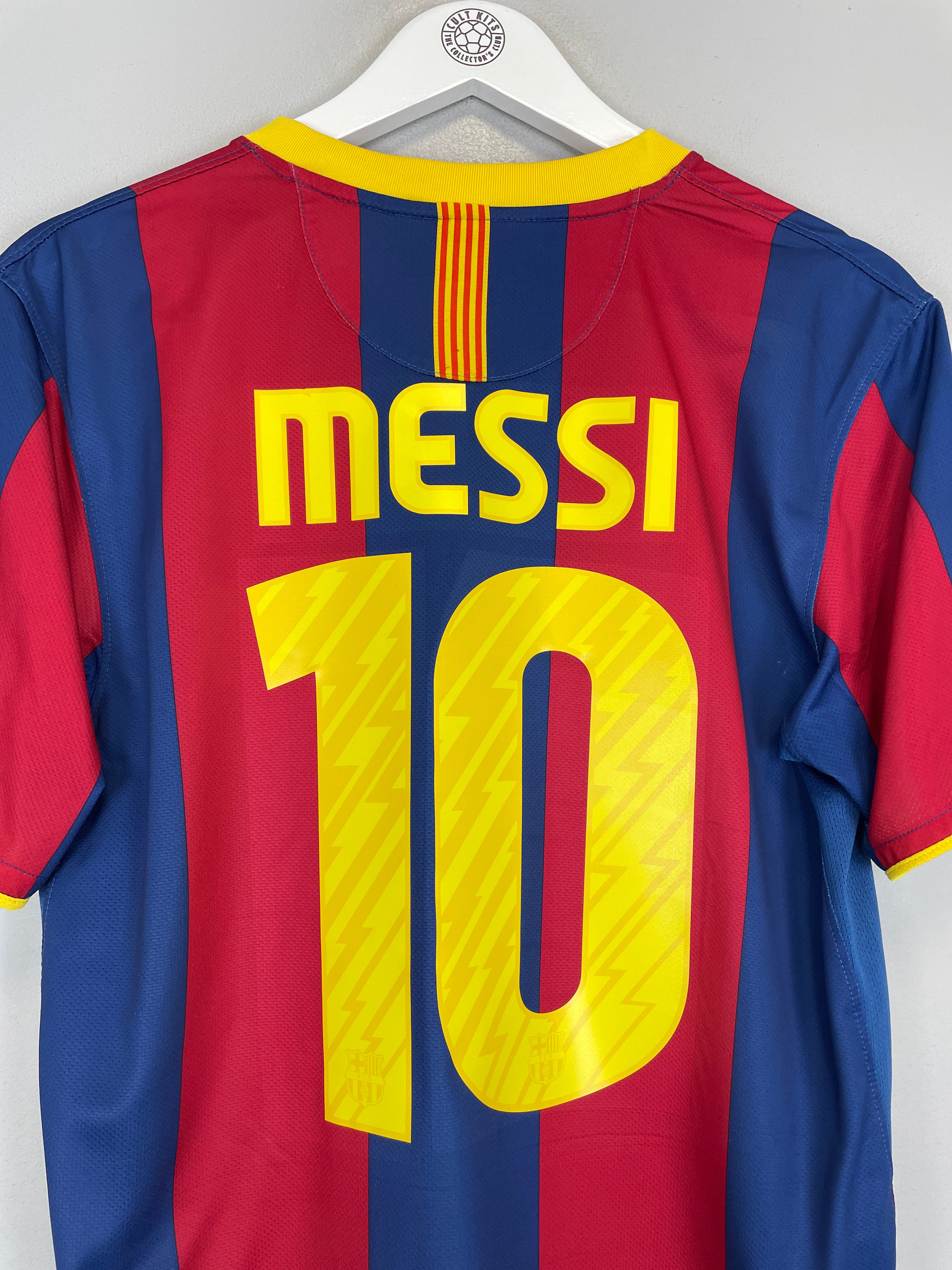 Shop 2010/11 BARCELONA MESSI #10 HOME SHIRT (M) NIKE, classic football shirts, vintage football shirts & retro soccer jerseys at Cult Kits