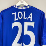 1999/01 CHELSEA ZOLA #25 HOME SHIRT (XXL) UMBRO