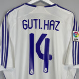 2007/08 REAL MADRID GUTI HAZ #14 HOME SHIRT (XXL) ADIDAS