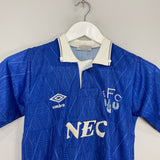 Shop 1988/91 EVERTON HOME SHIRT (S.KIDS) UMBRO, classic football shirts, vintage football shirts & retro soccer jerseys at Cult Kits