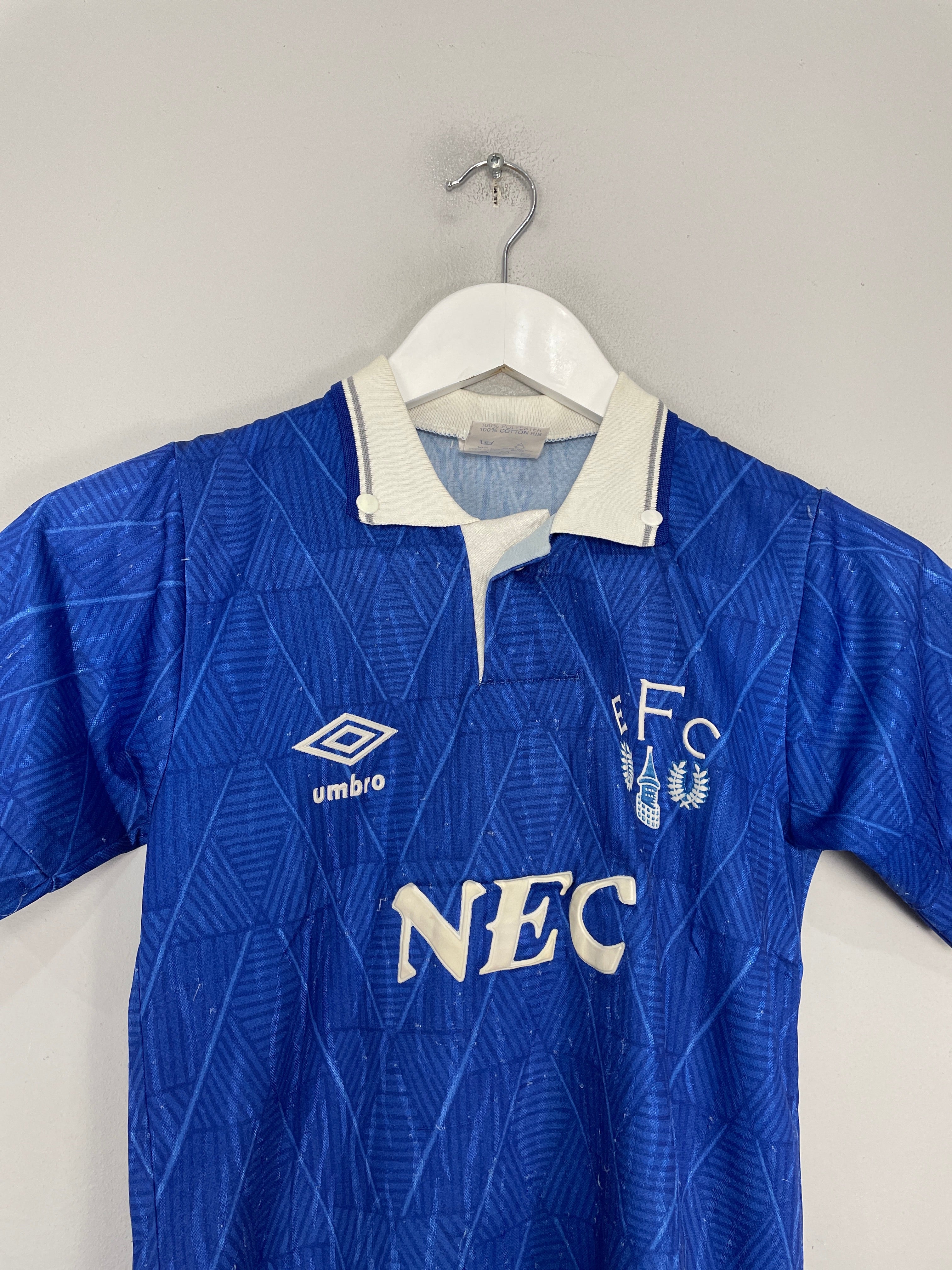 Shop 1988/91 EVERTON HOME SHIRT (S.KIDS) UMBRO, classic football shirts, vintage football shirts & retro soccer jerseys at Cult Kits