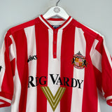 1999/00 SUNDERLAND PHILLIPS #10 HOME SHIRT (M) ASICS