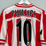 1999/00 SUNDERLAND PHILLIPS #10 HOME SHIRT (M) ASICS